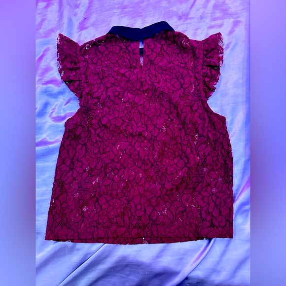 Cute grunge red lace top - Picture 2 of 2